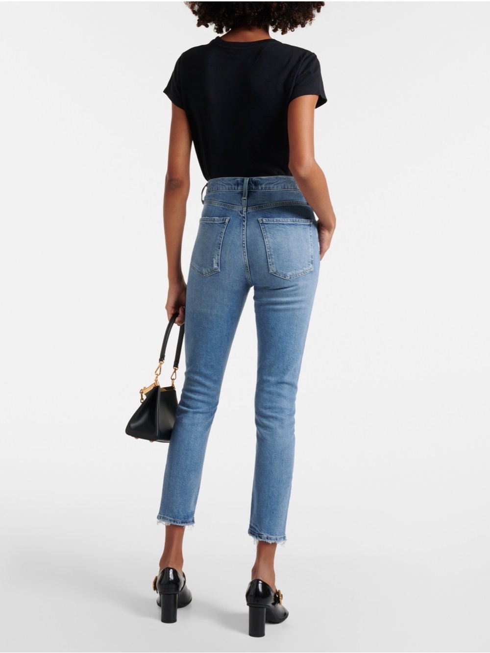 Agolde Women’s Dark Blue Slim Jeans - Picture 6 of 9